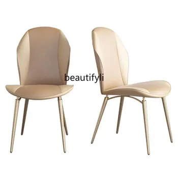 Italijos Prabangių Valgomojo Kėdė Modernių Namų Atlošas, Stalas, Kėdė Paprasta Dizainerio Kūrybos Kėdė Mažas Butas Valgomojo Stalas, Kėdės,
