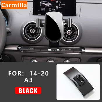 Carmilla Automobilio, Mobiliojo Telefono Laikiklis Oro Angos Stovėti GPS Svorio Navigacijos Laikiklis Reikmenys Audi A3 2014 - 2020 Priedai