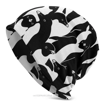 Megztus Skrybėlę Pingvinų Mados Kepuraitė Kepurės Vyrams, Moterims Camo Camo Armijos Skullies Beanies Slidinėjimo Kepurės Minkštas Dangtis Skrybėlės