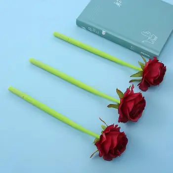 6 Gabaliukai, Rožių Silikono Gelio Rašiklis Modeliavimas Gėlių Valentino Dienos Dovana Pen Mokykla