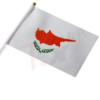 14 * 21 cm Kipras rankos signalas plevėsuojanti vėliava mažas banner vėliavos