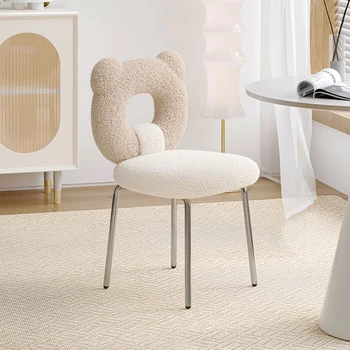 Prabangos Dizaineris Valgomojo Kėdės Reguliuojamo Aukščio Unikalus Mielas Vienos Kėdės Minimalistinio Lounge Silla Plegable Interjero Dekoracijos