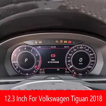 Volkswagen Tiguan 2018-2022 Prietaisų Skydelis 12.3 Colių Grūdintas Stiklas Screen Protector, Auto Interjero Lipdukas Priedai