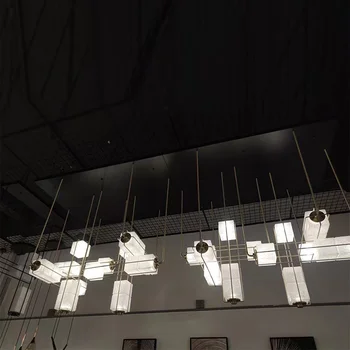 LED Šviestuvo Pakabukas Šviesos Nordic dizainas, prabanga vila restoranas, baras apdailos lubų lempa viešbučio fojė Parodų salė dekoro
