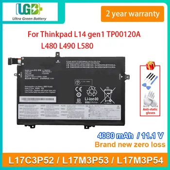 UGB Naujas L17C3P52 L17M3P53 L17M3P54 Nešiojamas Baterija Lenovo Thinkpad L14 gen1 TP00120A L480 L490 L580 E490 E590 E14 E15 E580