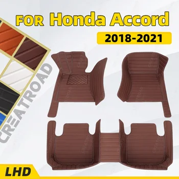 Individualizuotos Automobilių Kilimėliai Honda Accord（10 GEN. Ne hibridinis）2018 2019 2020 2021 2022 Pėdų Pagalvėlės Automobilių Kilimų Padengti interjeras