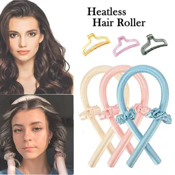 1 Set Tingus Nėra Šilumos Hair Curler Įrankis Gumos Garbanoti Artefaktas Miego Gumos Be Vielos 
