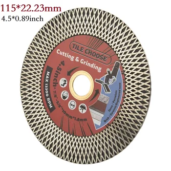 115mm Deimantinis Pjovimo Diskas Plytelių, Keramikos, Marmuro Sauso Pjovimo, Šlifavimo, pjovimo Ašmenys Rotacinis Įrankis, rankiniai Įrankiai ir Priedai