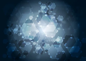 šešiakampis blizgančių mėlynas fonas Aukštos kokybės Kompiuteris spausdinti sienos fotostudijos fono