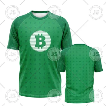 Bitcoin Cryptocurrency T-shirt Kasimo Miner Kompiuterių Inžinierius Trumpas Rankovės Atsitiktinis Apvalios Kaklo Marškinėliai Kvėpuojantis Akių Audinio