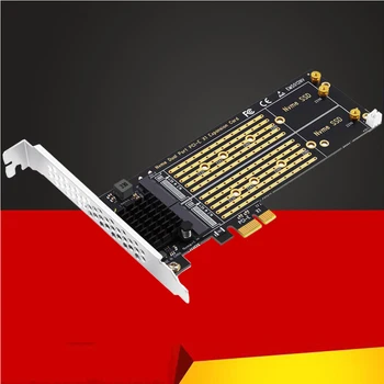 Pridėti Korteles PCIe Į M2 NVME Adapter Card PCIe X1 2Port NVME Klavišą M VSD Konverteris M. 2 PCI Express X1 Adapteris Plėtros Kortelę Stove