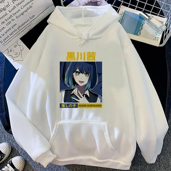 Oshi Ne Ko hoodies moterų harajuku anime Žiemos drabužių palaidinės moterims anime Gaubtu