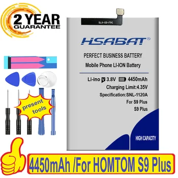100% Originalus HSABAT 4450mAh Baterija HOMTOM S9 Plus S9Plus