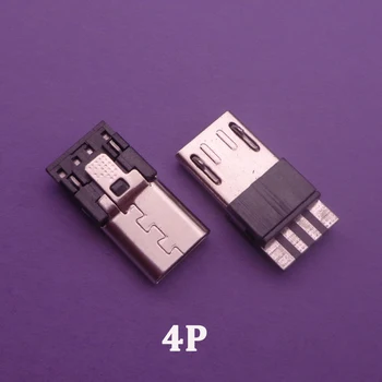 50pcs/lot 4 Pin/5 Pin Micro-USB 