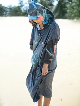 Nu birželio-X vėjo greitis sausai persirengti chalatas suaugusiųjų apsiaustu nešiojamų nardymo naršyti paplūdimio rankšluosčiai kelionės