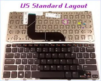 Naujas JAV Išdėstymo Klaviatūra Dell AER07U00010 MP-11K53US6920 C13S KN3G6 0KN3G6 5FCV3 0YMDD7 V128725BS1 Kompiuterį/nešiojamą kompiuterį su Rėmelį