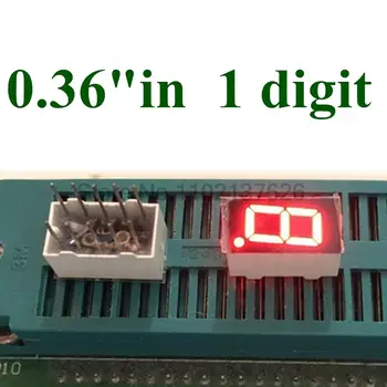 20PCS/DAUG 0.36 colių 1 Bit 7 Segmentų raudonas LED Ekranas, Skaitmeninis Vamzdžių Plastiko, Metalo Bendro katodo(Nixie vamzdis)