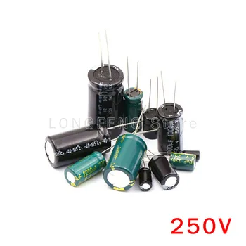 10VNT 250V22uF 250V33uF 33UF 22UF 250V Plug-in Aliuminio Elektrolitinių Kondensatorių