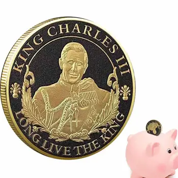 Anglijos Karalius Karolis III Auksą, Sidabrą, Proginių Monetų Rinkinys JK Karališkojo Iššūkis Monetos Keychain Suvenyrų Amatų Dovana Jam