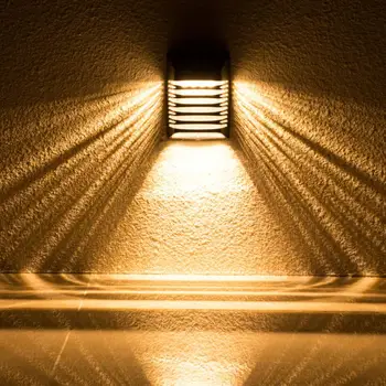 Saulės Sienos Lempos LED Lauko Vandeniui Šviesos Apšvietimo Saulės energija Varomas Saulės Šviesos Sodo Gatvės Kraštovaizdžio Balkonas Dekoras