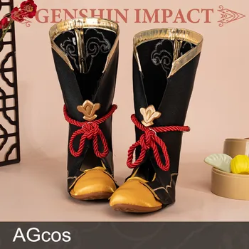 AGCOS Genshin Poveikio Xiangling Cosplay Batai