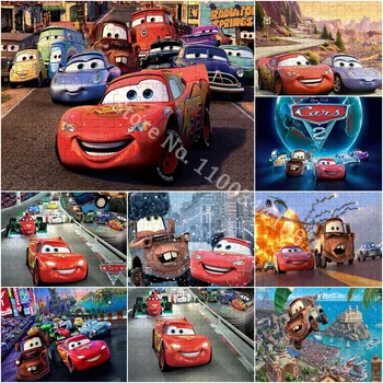 300/500/1000 Vienetų Disney Kino Automobilių Dėlionės Vaikams mokomieji Žaislai Suaugusiems Išskleistą Dėlionės Šeimos Įdomus Žaidimai
