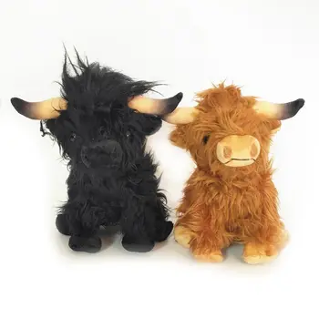 Modeliavimo lėlės Škotijos Aukštikalnių karvės pliušinis žaislas Aukštikalnių Karvės lėlės siurprizas dovanos ir berniukams, ir mergaitėms