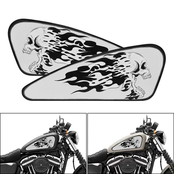 Motociklo Kuro Dujų Bako Lipdukai Vandeniui Apsaugoti Pagalvėlės Lipdukai Harley Sportster XL 883 1200 Softail Dyna Bobber