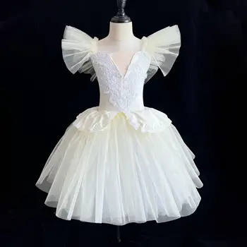 Vaikams Profesionalūs Baleto Sijonas Mergaitėms Ilgai Tutu Baleto Adulto Vaikas Swan Cosumes Princesė Šokių Suknelė Veiklos Drabužiai