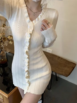 Mini Suknelė Balta Y2K korėjos Mados Vasaros Suknelės Moterims 2023 Vėliau kaip Šalis Komplektus Gimtadienio moteriški Drabužiai Kawaii Atsitiktinis