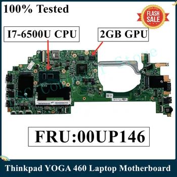 VPK Restauruotas Lenovo Thinkpad JOGOS 460 Nešiojamas Plokštė FRU:00UP146 01EN108 448.05106.0021 SR2EZ I7-6500U CPU DDR3 2GB