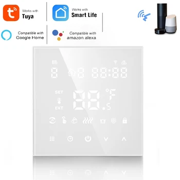 Tuya WiFi Smart Termostatas, Elektrinis Grindų Šildymas Vandens/Dujų Katilo Temperatūros valdymo pultelio, skirta 